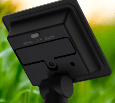 KODA Solar LED Rock Spotlight 2 Pack Outdoor Garden Lights with Solar Panel Adjustable Color 3000K 5000K Waterproof Landscape Lighting