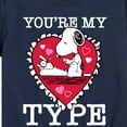 thumbnail image 3 of Peanuts - You're My Type - Toddler And Youth Short Sleeve Graphic T-Shirt, 3 of 6