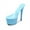 Blue, variant on Shoes Super High Heels Fine-heeled Waterproof Platform Sandals Crystal Shoes Wedding Shoes 181 Series 17Heel 6.5cm Platform LFD