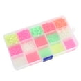 thumbnail image 2 of Juego de cuentas de pesca de plástico, 1500 Uds., forma ovalada, señuelos para peces, herramientas de aparejos, tres tamaños y cinco colores YUNYI BRAND Deportes, 2 of 8