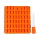 thumbnail image 1 of Molde de silicona con forma de oso de 53 cavidades para chocolate, gomitas, gelatina, galletas, cubitos de hielo (naranja, con gotero), 1 of 7