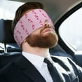 thumbnail image 5 of Disketp Pink Scarf Snowman Sleep Mask - Eye Mask for Sleeping, Full Eye Covers for Women/Men, Light Blocking Sleeping Mask for Travel Yoga Nap, 5 of 7