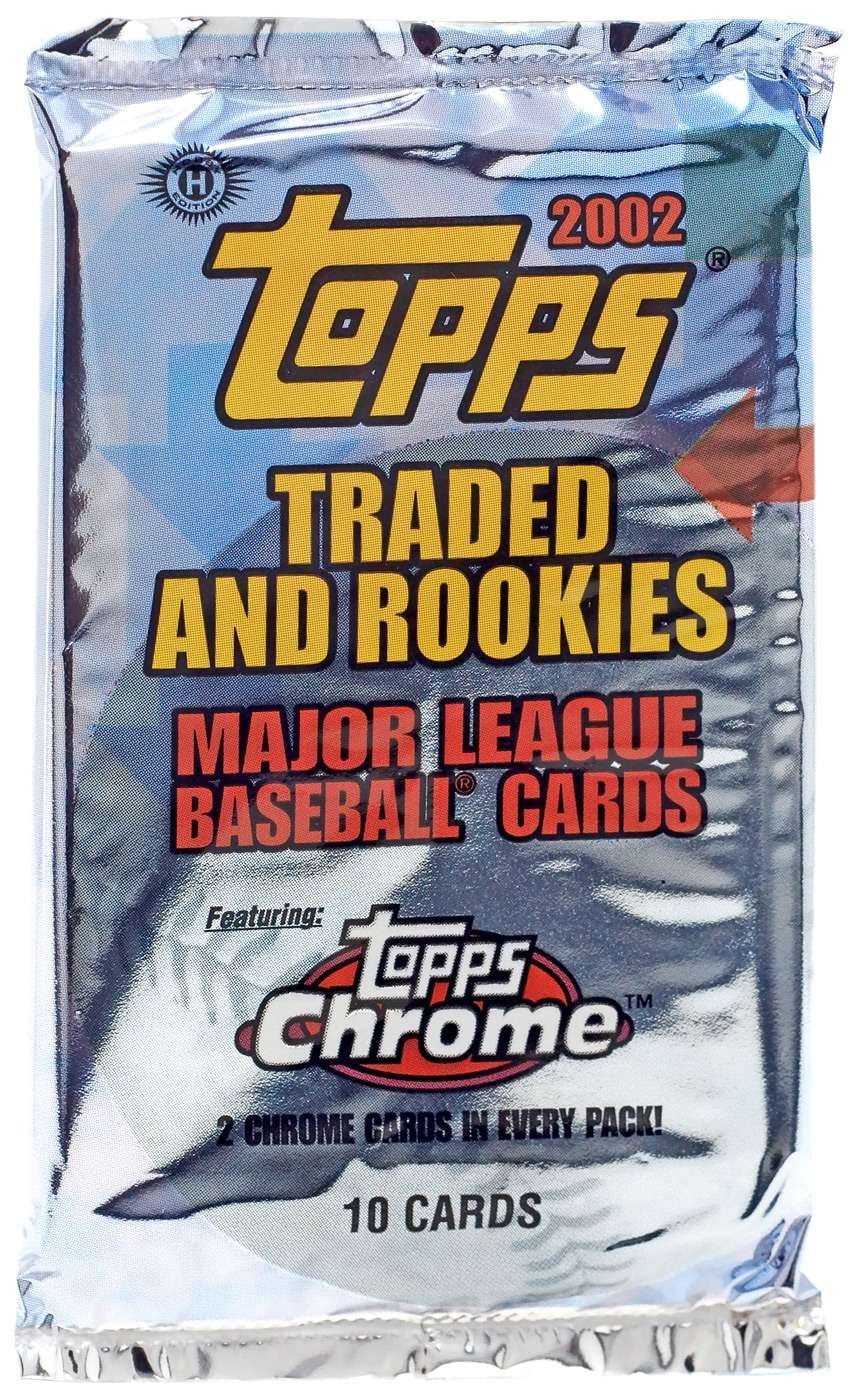 MLB Topps 2002 Traded & Rookies Baseball Cards Trading Card Pack (10