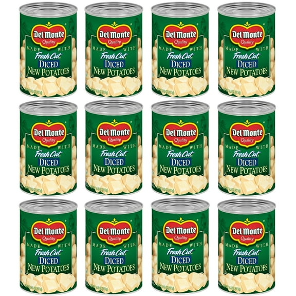 DEL MONTE FRESH CUT Diced Canned KKS1 Potatoes, Canned Vegetables, 12 Pack, 14.5 oz Can