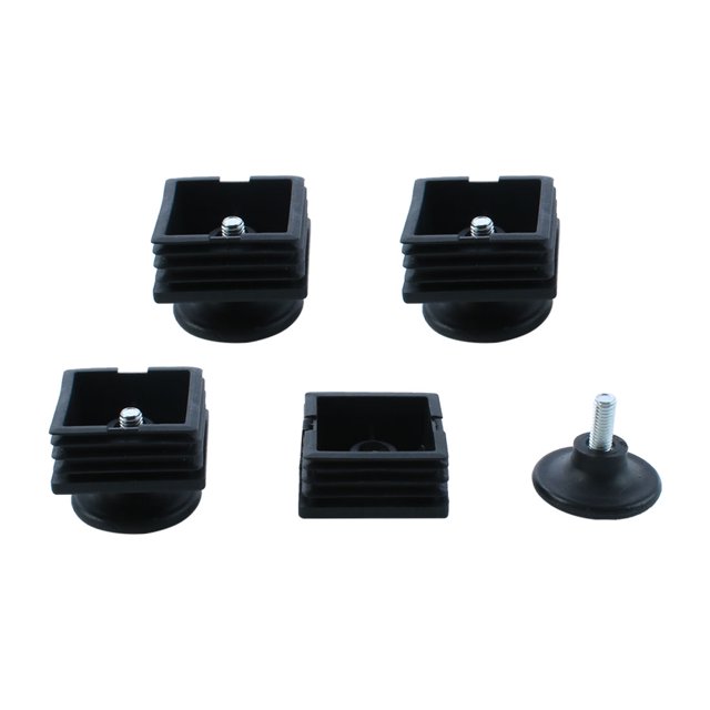 Unique Bargains Pied de Nivellement Réglable 50mm x 50mm 4 Ensembles