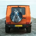 thumbnail image 4 of Haiem Spare Tire Cover , Wheel Cover with Forest Meditating Goat printed, Camper Spare Tire Cover Fit for Jeep Wrangler Rv SUV Truck Travel Trailer-15 inch, 4 of 8