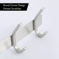 thumbnail image 3 of Rust-Proof Stainless Steel Coat Rack, Double Hooks Wall Mounted With High Load Bearing Capacity, Versatile Application And Sleek Brushed Finish For Organized Spaces, 3 of 5