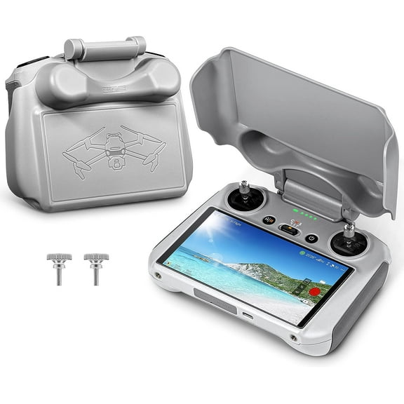 GAEKOL Mini 3 Pro 2 in 1 Sun Hood, RC Joysticks Protector Sunshade for DJI Mini 3 Pro/Mini 3/Air 2S/Mavic 3 Classic/Mavic 3 Pro RC Remote Controller Full Screen Protection Accessories