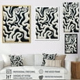 thumbnail image 4 of Designart "Monochrome Maze Design I" Abstract Floater Framed Wall Art Prints, 4 of 5