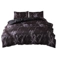 thumbnail image 3 of Juego de ropa de cama de marmoleado de 3 piezas, funda de edredón, juego de funda de almohada, dormitorio, habitación de invitados, funda nórdica, funda de almohada sidaley HA3042-11B, 3 of 7