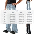 thumbnail image 2 of KeShDi Baggy Jeans Straight Leg Jeans Vintage Distressed Ripped Men's Retro jeans Loose Straight Leg Fashionable Wide Leg Pants Men's Casual Denim Pants Black XL, 2 of 8