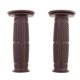 thumbnail image 2 of Puños de Manillar 1 Par 22 / 24mm Universales - Marron Marron oscuro shamjiam Puños de manillar de la motocicleta, 2 of 8
