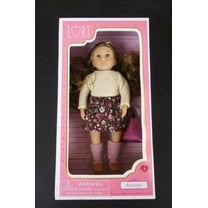 Aviana Lori Battat 6 Inch Doll Brunette Winter Wear Sweater Skirt Purse