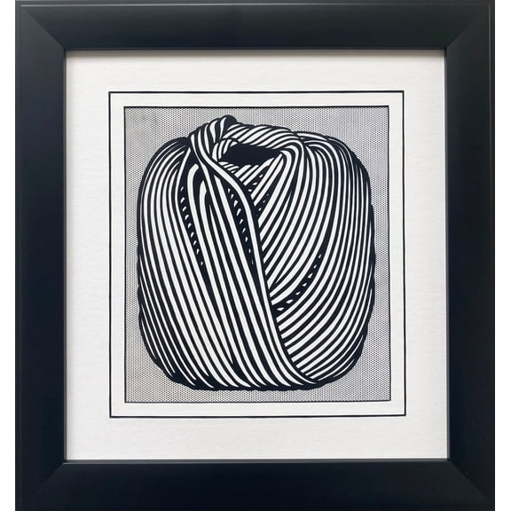 Roy Lichtenstein "Ball of Twine" NEWLY CUSTOM FRAMED Pop Art Lithograph Generic