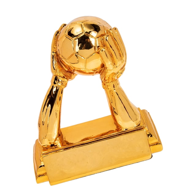 unbranded Trofeo De Fútbol En Resina Color Dorado Para Y Reconocimientos