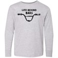 thumbnail image 3 of Inktastic Life Behind Bars BMX Long Sleeve Youth T-Shirt, 3 of 5