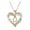 O, variant on YUEHAO accessories Necklaces Pendants Women's Fashion Heart Letter Necklace 26 Letters Love Clavicle Neck Chain E