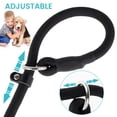 thumbnail image 2 of CNKOO Dog Slip Rope Leash Dog Training Leashes Adjustable Pet Leash Climbing Nylon Rope Dog Leash 4.6ft/140cm Long for Medium/Large Dog Walking (Black), 2 of 7
