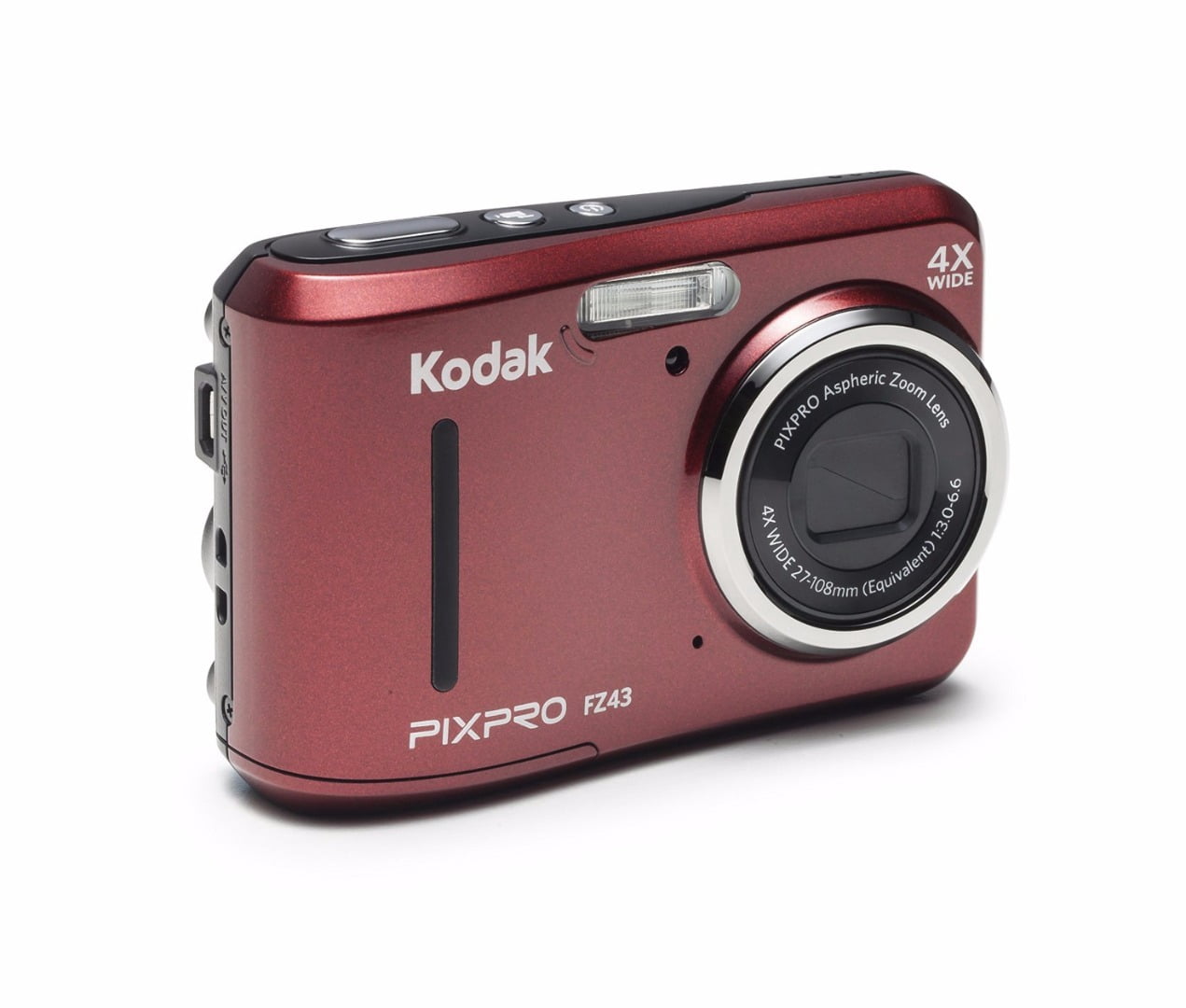 Kodak, Digital Camera, FZ43 16MP, Red Bundle with Case - Walmart.com