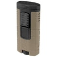 thumbnail image 3 of Triple Jet Flame Lighter, Engineered for Performance, Removable Pocket Clip, Angled Jet , Ergonomic Metal Body, Tan and Black, 3 of 9