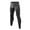 Gray, variant on Men's Compression Pants Leggings Sports Tights Performance Athletic Baselayer Workout Running Size 2XL White