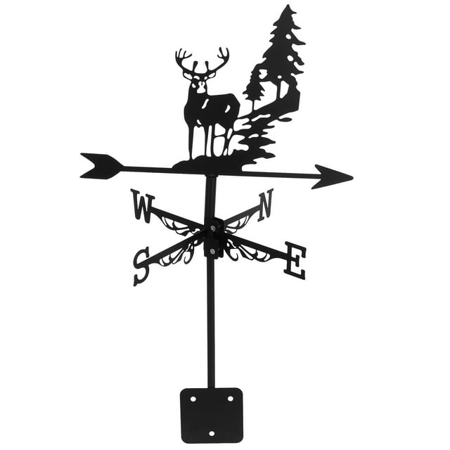 Shisuyan Deer Wind Vane For Outdoor Decor And Weather Monitoring Wind Vane Elk Decoration Wind Vane Wind Direction Indicators