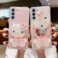 thumbnail image 2 of Fundas de teléfono Premium Hello Kitty con espejo de maquillaje para Samsung S23 20 21 22 Ultra S21 S20 FE S20 21 23PLUS Fivean unisex, 2 of 2