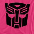 thumbnail image 2 of Transformers Autobot Women's T Shirt, Hot Pink, X-Large, 2 of 6