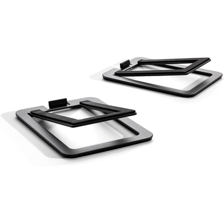Audioengine DS1M Tilted Steel Speaker Stands Pair for PC, Gaming, and Studio Use