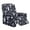 Halloween Skull Castle, variant on Psesaysky Black Cat Skull Rose Pattern Reclining Chair Slipcover 4 PCS Set Fits Most Recliners Non Slip Storage Pockets Sofa Protector Washable Stretchy Easy Install