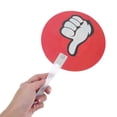 thumbnail image 4 of KAKOWELY Reusable Voting Paddle for Classroom Thumb Up Down Signs Made of Durable Plastic Assorted Color,9.65"X5.91"X0.2", 4 of 4