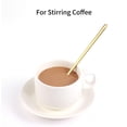 thumbnail image 3 of 4 Pcs 6.7 Inches Coffee Spoons, Stirring Spoons, Tea Spoons Long Handle, Gold Teaspoons, Gold Spoons, Ice Tea Spoons, Long Spoons for Stirring, Gold Espresso Spoons Stainless Steel, 3 of 6