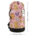 thumbnail image 3 of RMDQTR Durable Large Laundry Backpack with Drawstring Closure Ideal for Laundry Trips,Travel&Camping Cute Cats and Dogs, 3 of 7