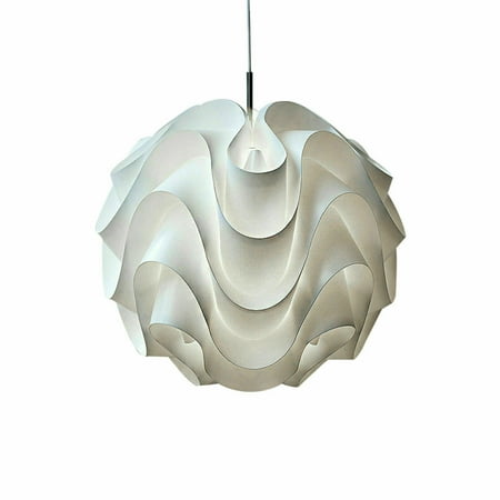 

Oukaning LED Pendant Light Ball Shade Ceiling Fixtures Hanging Lamp Art White Light E27
