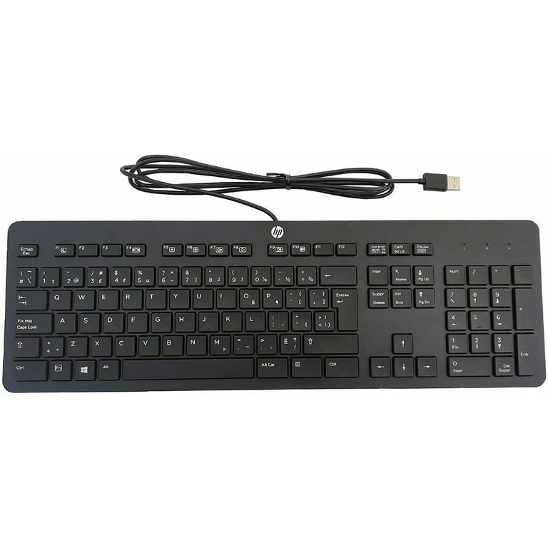 Encommium Abe flugt HP Keyboard Business Black Slim Style USB English Windows 8 Enhanced QWERTY  (Standard) 803181-001 803181001 803181-202 803823-001 SK2120 KU1469(Used) -  Walmart.com