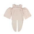 thumbnail image 1 of bar III Blusa con hombros descubiertos para mujer, rosa, pequeña, 1 of 2
