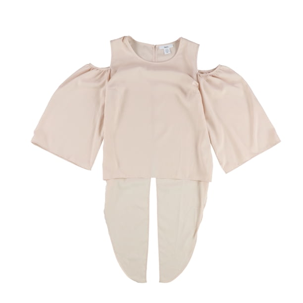 bar III Blusa con hombros descubiertos para mujer, rosa, pequeña