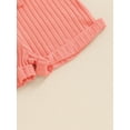 thumbnail image 7 of Suealasg Kids Girl Summer 2Pcs Outfits Set Clothes 1T 2T 3T 4T Sleeveless Striped Ribbed Tank Tops and Shorts Beach Party Clothing for Toddler Girls, 7 of 7