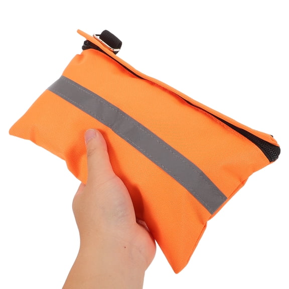 LOLIPPYY RV Sewer Hose Holder - Camper Sewer Hose Support Fastening Device with Reflective Strip, Trailer Septic Hold Down Weight Bag, RV Sewage Accessory