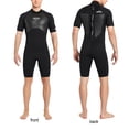 thumbnail image 3 of Greeniant Traje de buceo de 2 mm Alta eficiencia A prueba de frío Buena elasticidad Trajes de baño de estilo de manga corta Traje de neopreno de Deportes acuáticos Hombres Negro SG Greeniant OD020693-04, 3 of 6