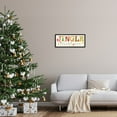 thumbnail image 2 of Jingle All The Way Festive Holiday Typography Inspirational Graphic Art Framed Art Print Wall Art, 2 of 5