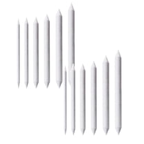 12 PCS Blending Stumps and Tortillions, Artist Blending Stump Pencil, Sketch Drawing Tools, Paper Art Blenders for Artist Sketch Drawing (White/Multisize)