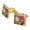 Gold, variant on Wild Rose Tango Flowers Square Cufflink Set - Silver or Gold