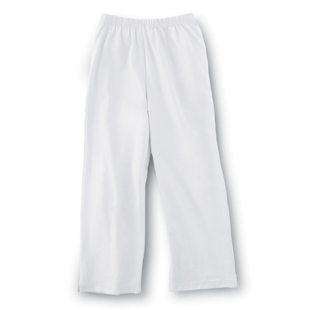 ladies capri pants with elastic waist