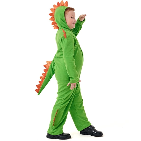 XQYLOS Boys Girls Halloween Dinosaur Hoodie Fleece Jumpsuit Bodysuit Romper Slim Fit Comfortable Cute P𝖺rty Outfit for Kids
