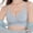 Light Blue, variant on Women’s Seamless Ribbed Wireless Bra, Comfortable Everyday Soft Support Bra with Adjustable Straps Mint Green L