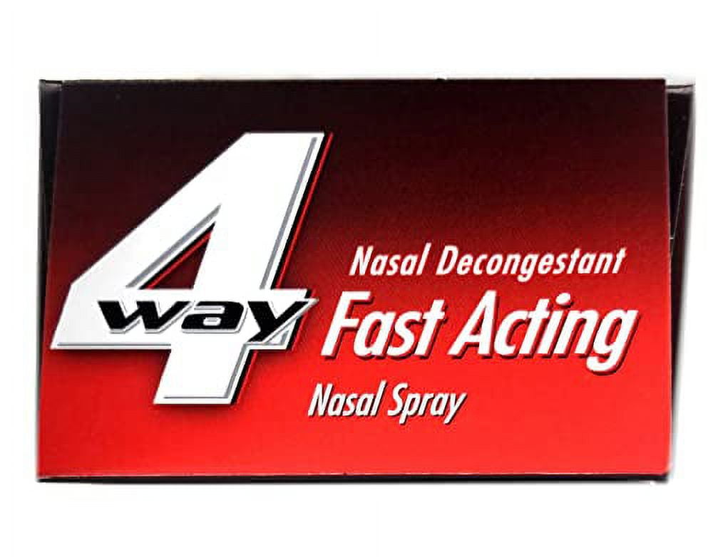 4-Way Fast Acting Nasal Spray 1 Fl Oz Pack of 2