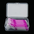 thumbnail image 2 of lionlar 30 Pieces Interdental Brush Toothpick Floss Teeth Cleaner Oral Care Rose Red, 2 of 9