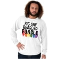 thumbnail image 5 of Big Gay Bearded Funcle Uncle Rainbow Men's Long Sleeve Tee T Shirt Brisco Brands S, 5 of 6