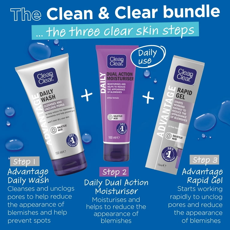 Clean & Clear, Advantage Rapid Gel, 0.5 fl.oz, Oil-Reducing